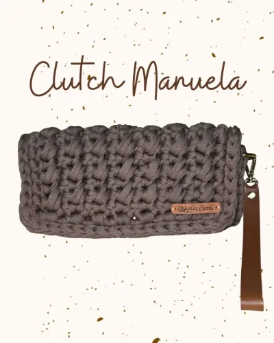 Bolsa clutch de crochê