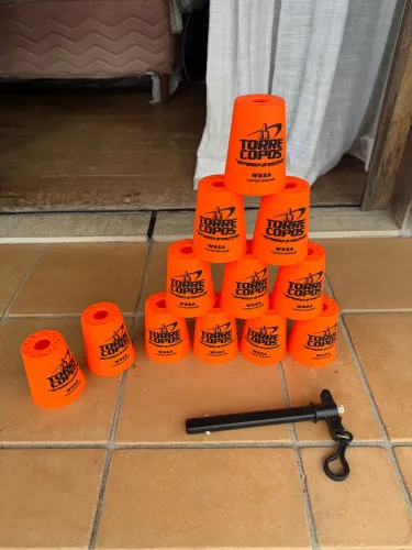 Copos Speed Stacks WSSA Oficial - 12 Copos + Suporte