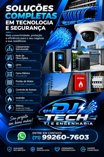 CFTV elétrica cabeamento estruturado