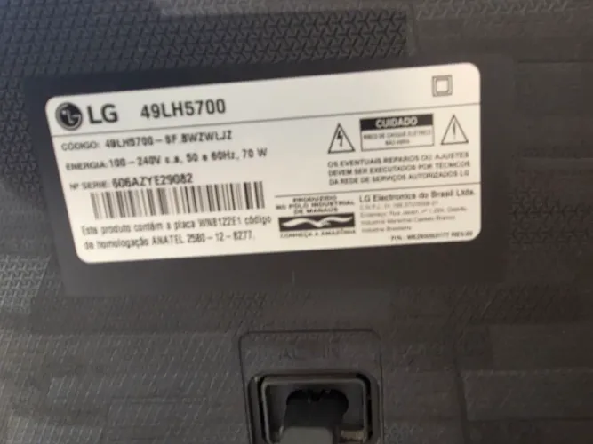 Tv LG 49pol retirar peças