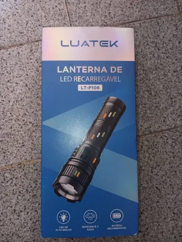 LUATEK: LANTERNA LED RECARREGÁVEL LT-P180