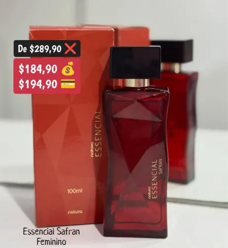 Perfume Essencial Safran Feminino 100ml Lançamento 