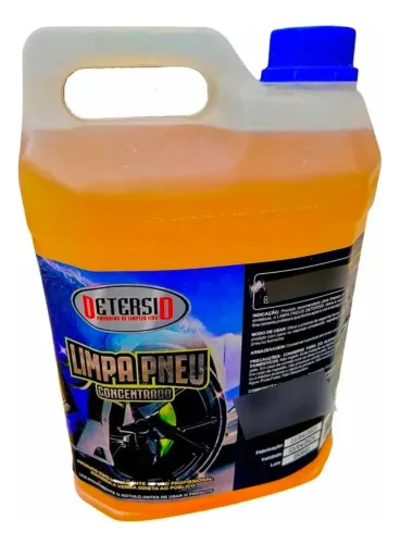 Limpa Pneu Concentrado 5L Detersid Galão Preto