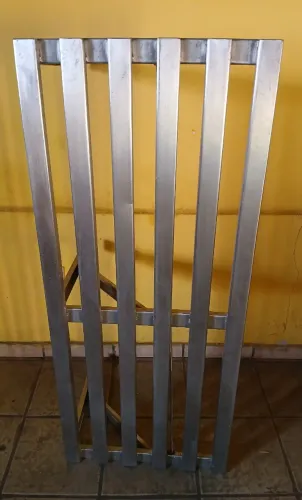 PRATELEIRA EM AÇO INOX - AREA DE ALIMENTOS