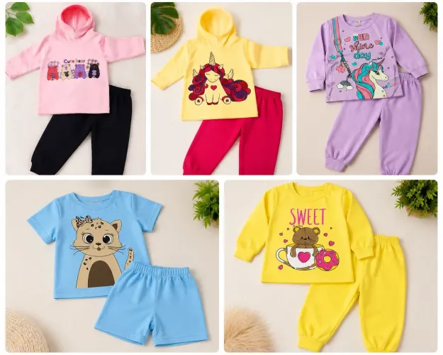 Conjunto kit moletom e calça infantil vários modelos