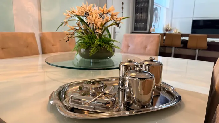Conjunto de servir café da manhã Inox