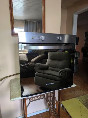 Forno a Gás Brastemp Inox Espelhado e C/Grill elétrico 220v