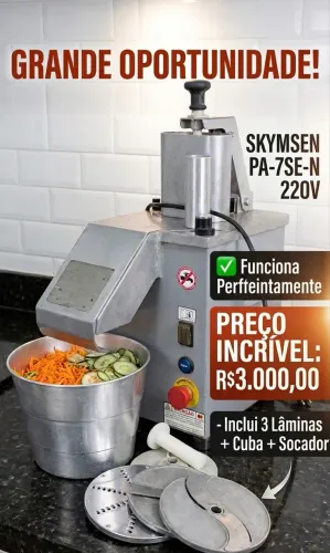 Processador de alimentos industrial 