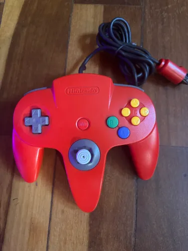 Controle Vermelho Nintendo 64