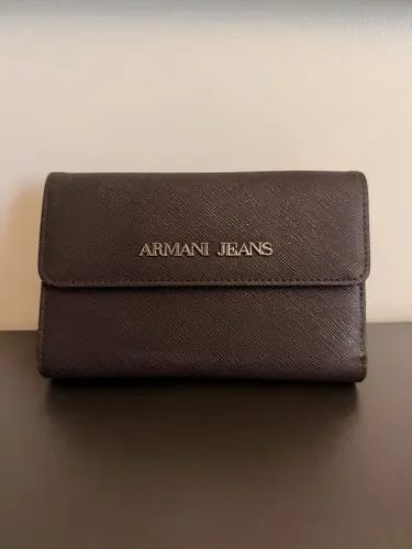 Carteira Armani Jeans Marron
