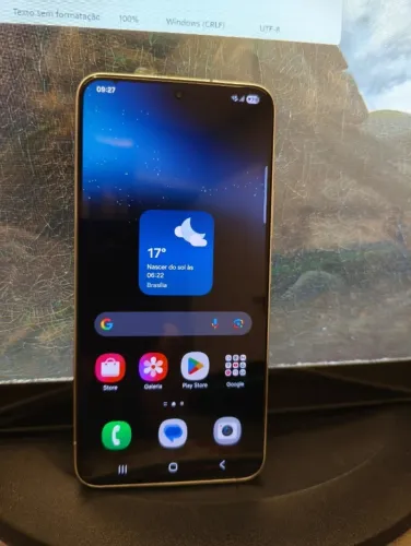 Galaxy S22 usado, funcional mas com necessidade de troca de bateria