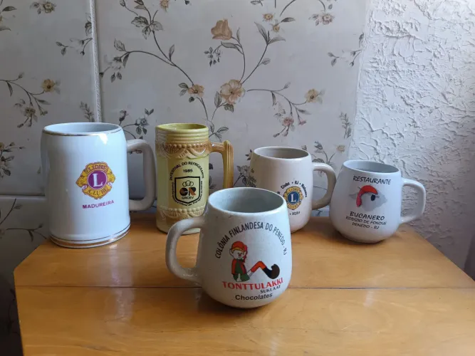 Canecas vintages lote com 5