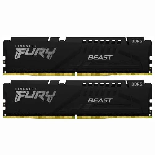 Memória Ram Kingston Fury Beast Expo DDR5 64GB (2X32GB) 5600MHZ (KF556C36BBEK2-64) - Nova!