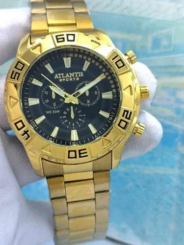 Relógio masculino novo Premium Atlantis luxo