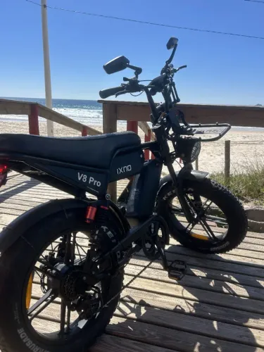 Bicicleta elétrica Ouxi V8 Pro 1000w, com 2 baterias - 600 km, nota fiscal
