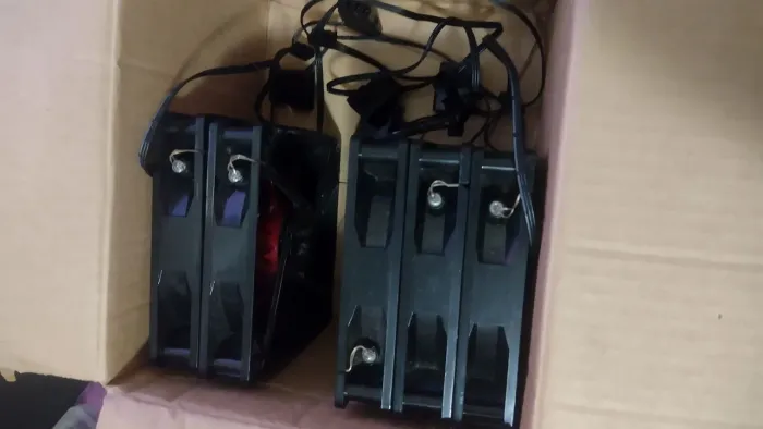 Kit Fan led vermelho PC