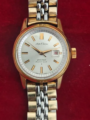 Relógio Seiko Chorus A corda Anos 60 plaquê ouro feminino Japan