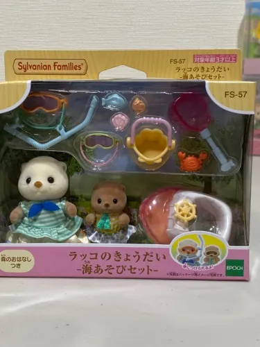Sylvanian families irmãos lontra marinha 