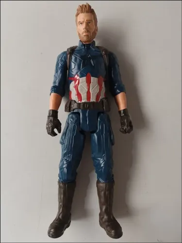 Boneco Brinquedo Colecionável Articulado Capitão América - Hasbro 2017 - 29,5cm
