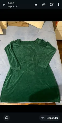 Vestido veludo tam G