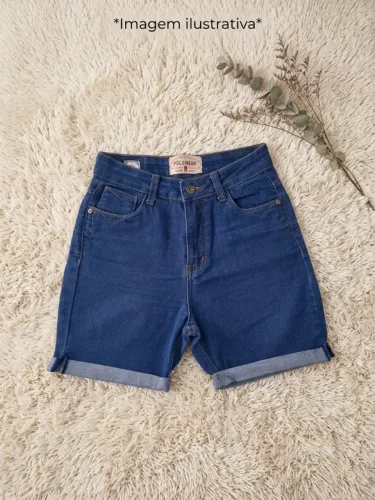 Bermuda / Shorts Jeans Feminino Polo Wear - Nunca Usado (Customizado)