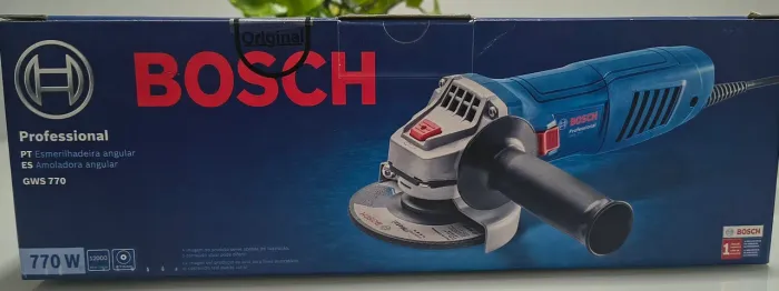 Esmerilhadeira Bosch GwS 770 - potência 770W Nova