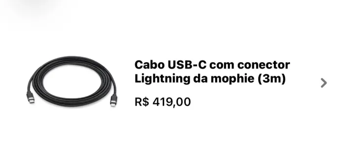Carregador iPhone