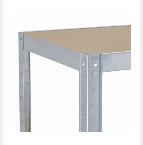 Estante de aço e madeira mdf<br>Estante de Aço e Madeira MDF com 5 Prateleiras
