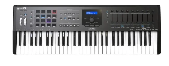 KEYLAB 61 MKII BLACK TECLADO CONTROLADOR 61 TECLAS PRETO