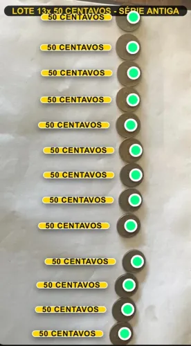 Vendo lote moedas antigas raras 13 unidades