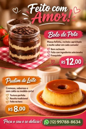  Sabor Caseiro que Encanta em Cada Pedaço! 