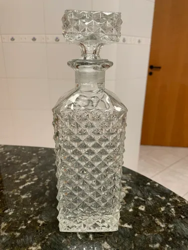 Garrafa de WHISKY cristal antiga - perfeito estado