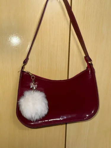 bolsa baguete vinho