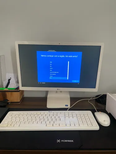 Computador LG All in one branco