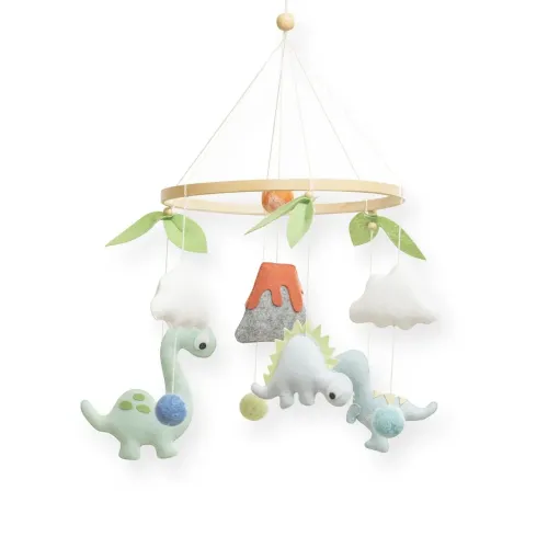 kit suporte + mobile de dinossauro - cola e decora