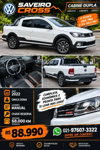 Volkswagen Saveiro Cross 1.6 T.flex 16V CD 2022