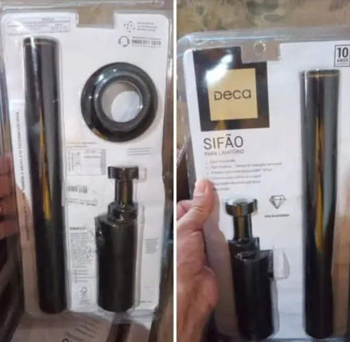 Vendo 11 unidades de sifão Deca novo 90 a unidade