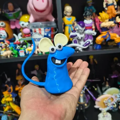 Action Figure Ratinho (Castelo Rá-Tim-Bum)® 10 cm | Colecionável 3D