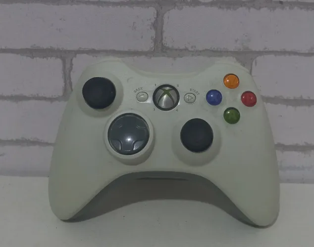 Controle XBox 360 Original Branco / Sem Fio /Seminovo