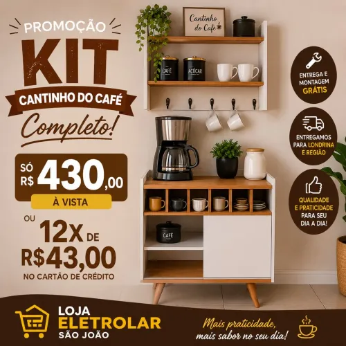 Cantinho do café completo
