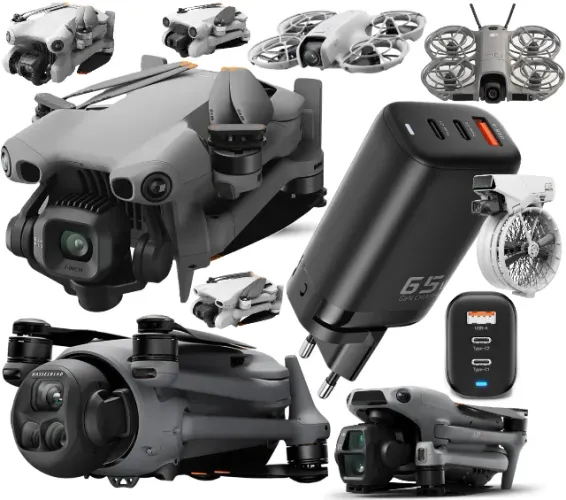Carregador de Drones Dji Mavic Mini1,2s,3,4PRO, Avata1&2 Air2&2s Air 3&3s Neo Flip Matrice