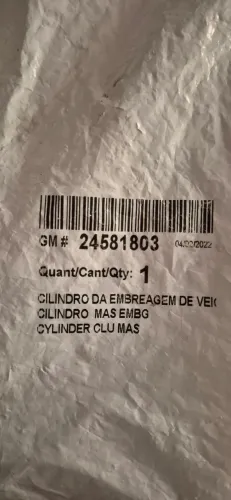 Cilindro embreagem original GM para onix,prisma,spin,cobalt,2013 a 2019 150,00