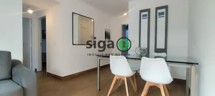 Apartamento para locação de 71m² com 2 quartos - 1 vaga - Mobiliado - Moema - São Paulo/SP