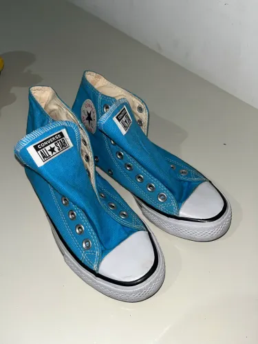 Converse All Star azul cano alto - Tam 35