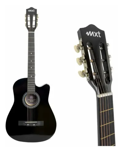 Violão Acustico Corda Aço CUTWAY PRETO MXT 38A-BKC