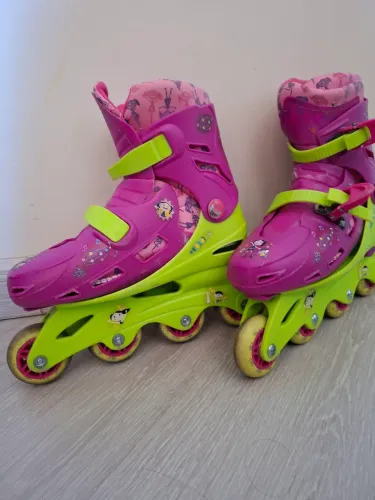Patins Inline Infantil 2 em 1 Tam 31-34 o Show da Luna Multikids
