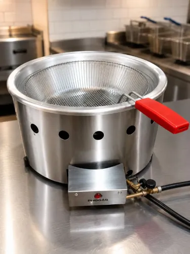 Fritadeira Industrial a Gás Progás com Cesto em Inox