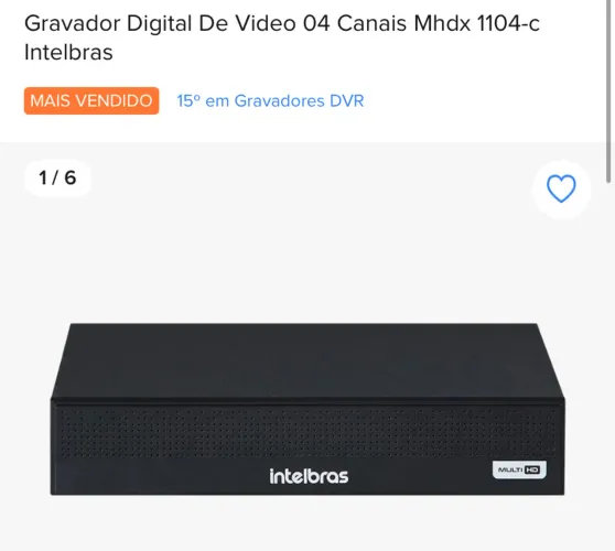DVR MHDX 1004c 4 canais Intelbras + Câmeras HB Tech 2MP 4 em 1