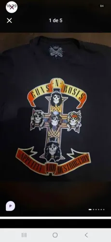 CAMISETA GUNS IN ROSES