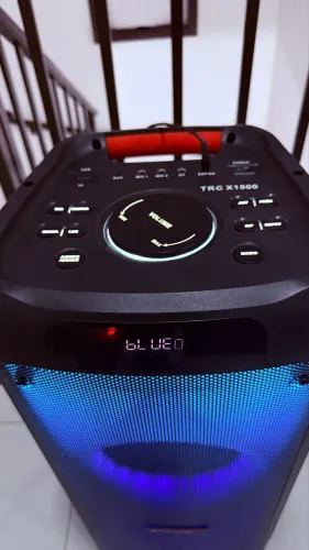 Caixa de Som Amplificada TRC X1500 Bluetooth + Microfone e Controle